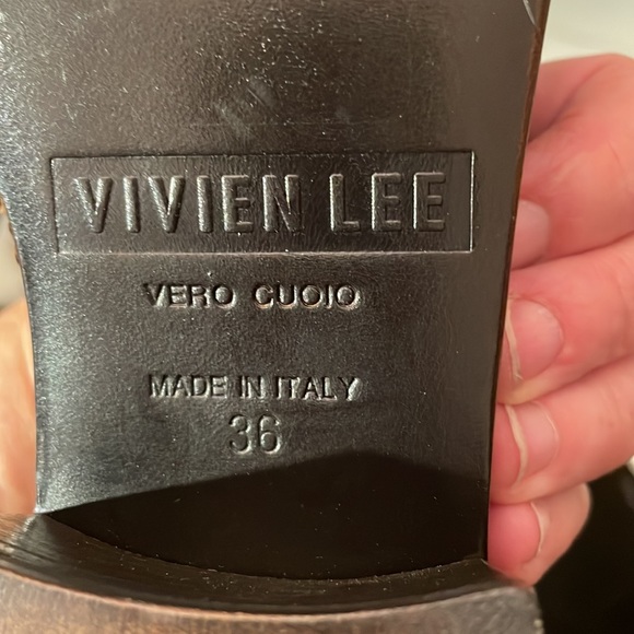 Python square toe ,  2 inc heel made in Italy all leather - Picture 5 of 8